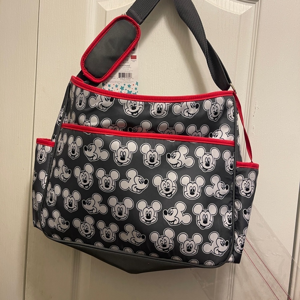 Disney Mickey Toss Print Satchel Wet Pack Changing Pad 
Pacifier& Bottle Holder - Picture 5 of 16